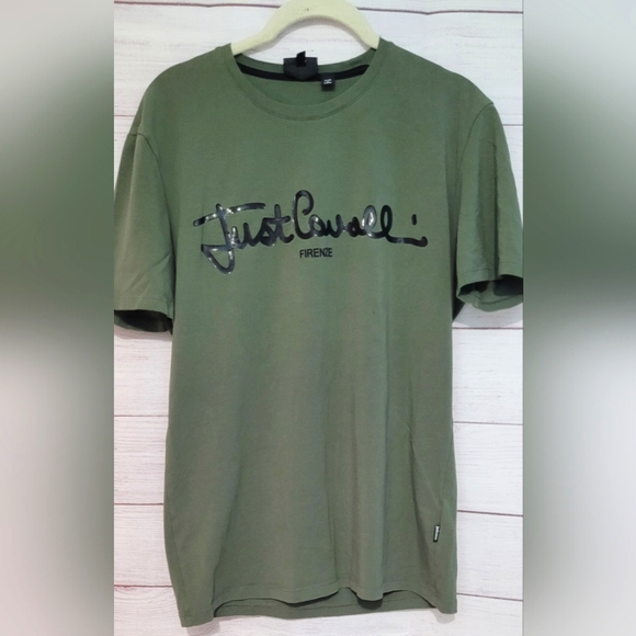 ❤️HOST PICK❤️Euc AUTH mens Roberto Cavalli Just Cavalli tshirt size L - Picture 9 of 9
